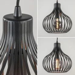 Straluma Hanglamp Aglio 28cm 3L op balk zwart><noscript><img width=