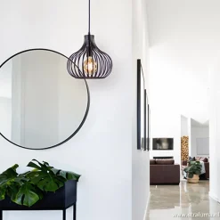 Straluma Hanglamp Aglio 28cm zwart></noscript> Pendel Lampen|Woonkamerlampen