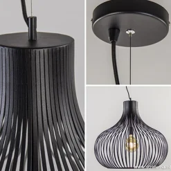 Straluma Hanglamp Aglio draad zwart 60cm><noscript><img width=