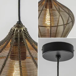 Straluma Hanglamp Alvaro 27cm antiek brons></noscript> Eettafellampen|Light and Living