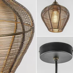 Straluma Hanglamp Alvaro 20cm antiek brons></noscript> Light and Living|Halverlichting