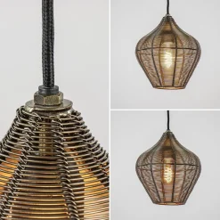 Straluma Hanglamp Alvaro 20cm antiek brons></noscript> Light and Living|Halverlichting