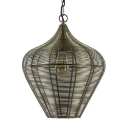 Straluma Hanglamp Alvaro 36cm antiek brons> Woonkamerlampen|Eetkamerverlichting