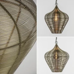 Straluma Hanglamp Alvaro 36cm antiek brons></noscript> Woonkamerlampen|Eetkamerverlichting