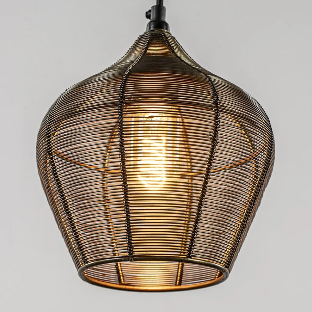 Straluma Hanglamp Alvaro 5-lichts antiek brons> Hanglampen|Eettafellampen