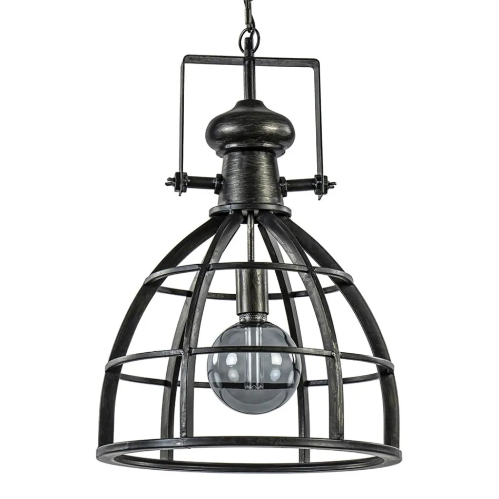 Straluma Hanglamp Amy zwartstaal industrieel> Eettafellampen|Woonkamerlampen