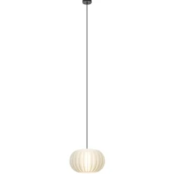 Straluma Hanglamp Arena 1L 40cm zwart/kap wit> Hanglampen|Eettafellampen