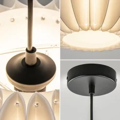 Straluma Hanglamp Arena 1L 40cm zwart/kap wit><noscript><img width=