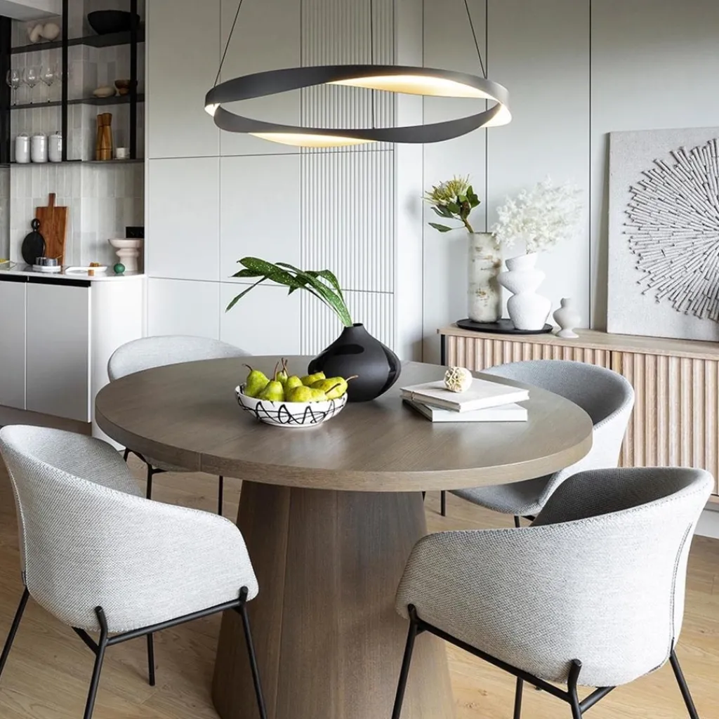 Straluma Hanglamp Ascoli 85 ring zwart/matgoud> Hanglampen|Eettafellampen