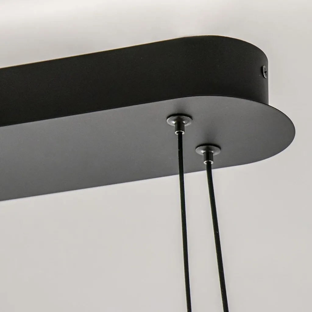 Straluma Hanglamp Ascoli ovaal zwart/matgoud> Hanglampen|Eettafellampen