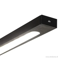 Straluma Hanglamp balk zwart 160cm direct led></noscript> Hanglampen|Woonkamerlampen