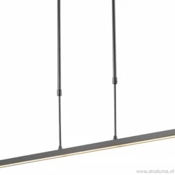 Straluma Hanglamp balk zwart 160cm direct led></noscript> Hanglampen|Woonkamerlampen