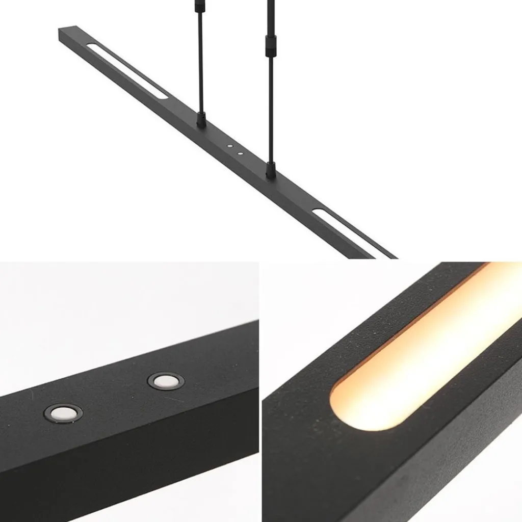 Straluma Hanglamp Bande zwart 122cm 2xdim cct> Hanglampen|Eettafellampen