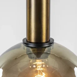 Straluma Hanglamp Bella 8L zwart/brons/smoke mix><noscript><img width=