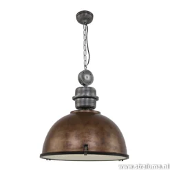 Straluma Hanglamp Bikkel 52cm brons/staal> Eettafellampen|Woonkamerlampen