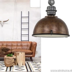 Straluma Hanglamp Bikkel 52cm brons/staal><noscript><img width=