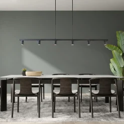 Straluma Hanglamp Bounce 6L 160cm zwart><noscript><img width=