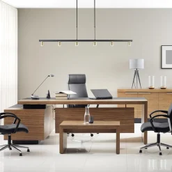 Straluma Hanglamp Bounce 6L 160cm zwart/goud><noscript><img width=