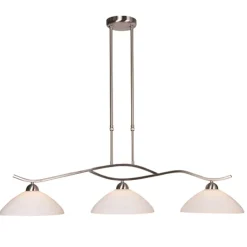 Straluma Hanglamp Capri staal glas eettafel> Eettafellampen|Keukenverlichting