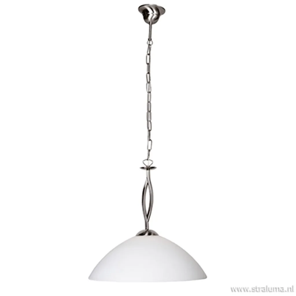 Straluma Hanglamp Capri staal/glas woonkamer> Eettafellampen|Woonkamerlampen