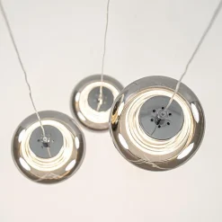 Straluma Hanglamp chroom/smoke glas 3-lichts></noscript> Hanglampen|Eettafellampen