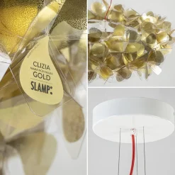 Straluma Hanglamp Clizia Mama Non Mama gold/red></noscript> Eettafellampen|Eetkamerverlichting