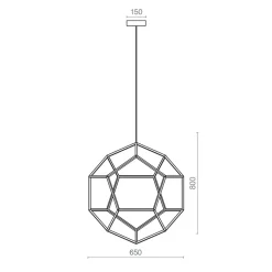 Straluma Hanglamp Dodeca 65 zwart><noscript><img width=