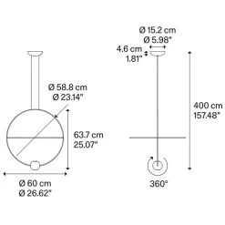 Straluma Hanglamp Elara 60cm zwart><noscript><img width=