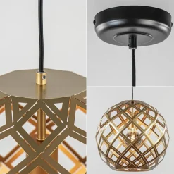 Straluma Hanglamp Emma 40cm matgoud></noscript> Woonkamerlampen|Slaapkamerlampen