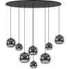 Straluma Hanglamp Fantasy Globe 8L zwart+smoke> Eettafellampen|Keukenverlichting