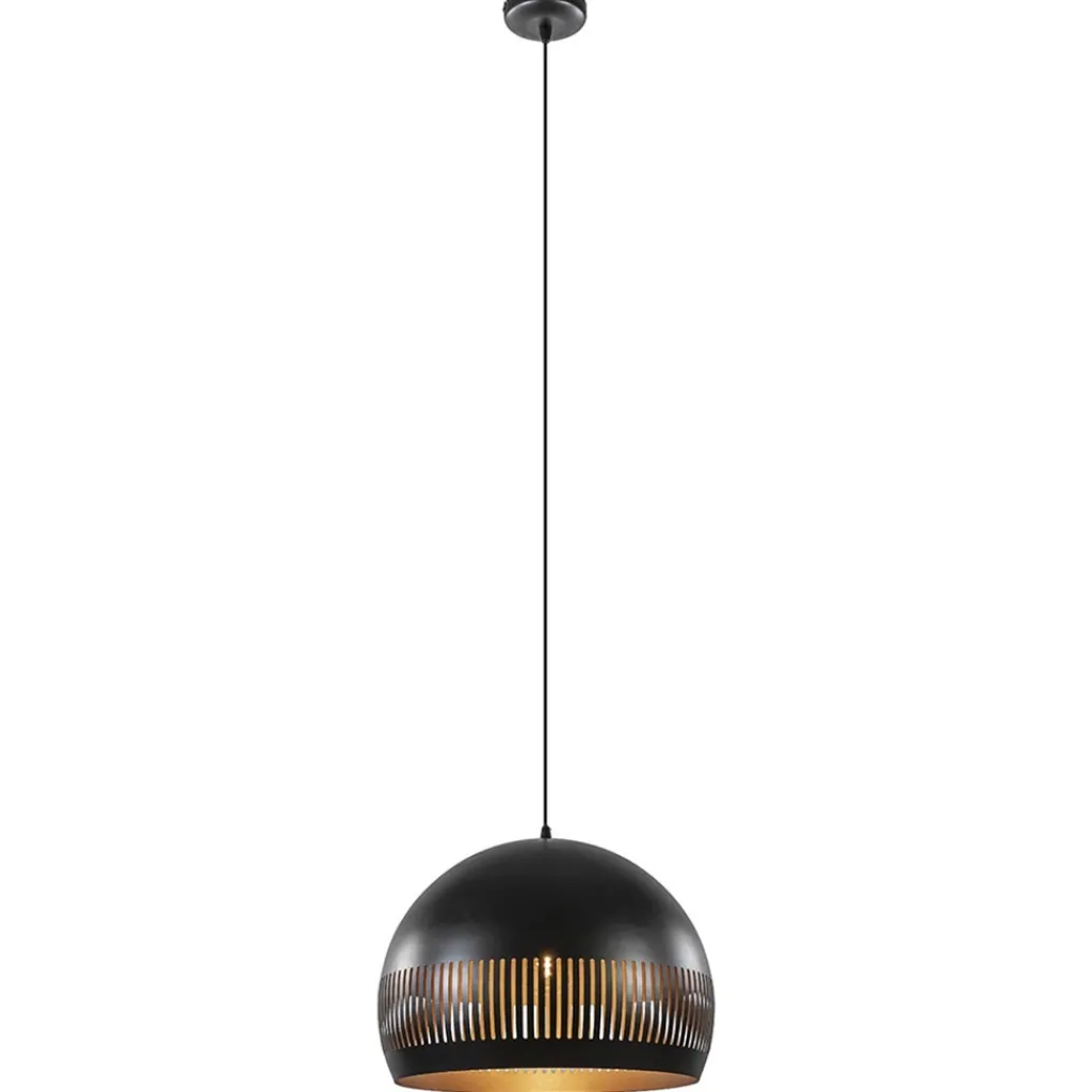 Straluma Hanglamp Globo 50cm zwart/goud> Eettafellampen|Eetkamerverlichting
