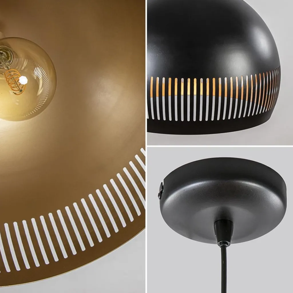 Straluma Hanglamp Globo 50cm zwart/goud> Eettafellampen|Eetkamerverlichting
