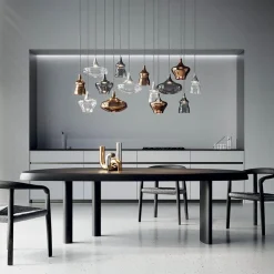 Straluma Hanglamp Italiaans design retro smoke glas inclusief LED><noscript><img width=