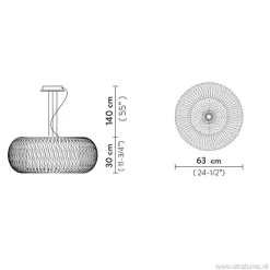 Straluma Hanglamp Kalatos zwart/goud 63cm><noscript><img width=