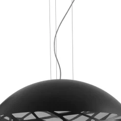 Straluma Hanglamp Kelly Dome 80cm zwart></noscript> Eettafellampen|Woonkamerlampen