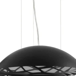 Straluma Hanglamp Kelly Dome zwart 60cm></noscript> Eettafellampen|Woonkamerlampen