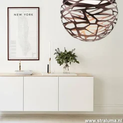 Straluma Hanglamp Kelly Sphere brons 40cm><noscript><img width=