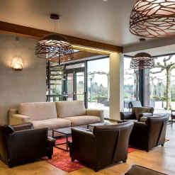 Straluma Hanglamp koepel brons 60cm 3xe27></noscript> Eettafellampen|Videverlichting