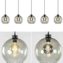 Straluma Hanglamp 5L balk + smoke glas 160cm><noscript><img width=