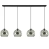 Straluma Hanglamp 4L balk zwart + smoke glas 30cm> Eettafellampen|Keukenverlichting