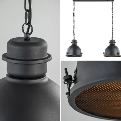 Straluma Hanglamp 2L industrieel zwart/grill><noscript><img width=