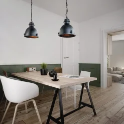 Straluma Hanglamp 2L industrieel zwart/grill><noscript><img width=