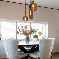 Straluma Hanglamp Lett 3L rond zw/brons smoke mix><noscript><img width=