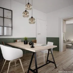 Straluma Hanglamp 3-lichts rond glas smoke 25 cm></noscript> Eettafellampen|Pendel Lampen