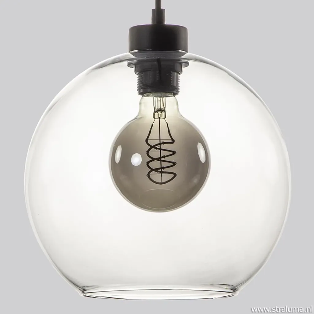 Straluma Hanglamp 3-lichts rond glas helder 25 cm> Videverlichting|Pendel Lampen