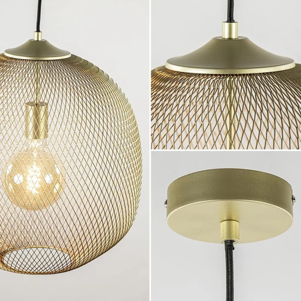 Straluma Hanglamp Moroc Light and Living goud> Draadlampen|Light and Living