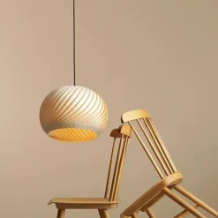 Straluma Hanglamp Nature 40cm hout naturel></noscript> Eettafellampen|Eetkamerverlichting