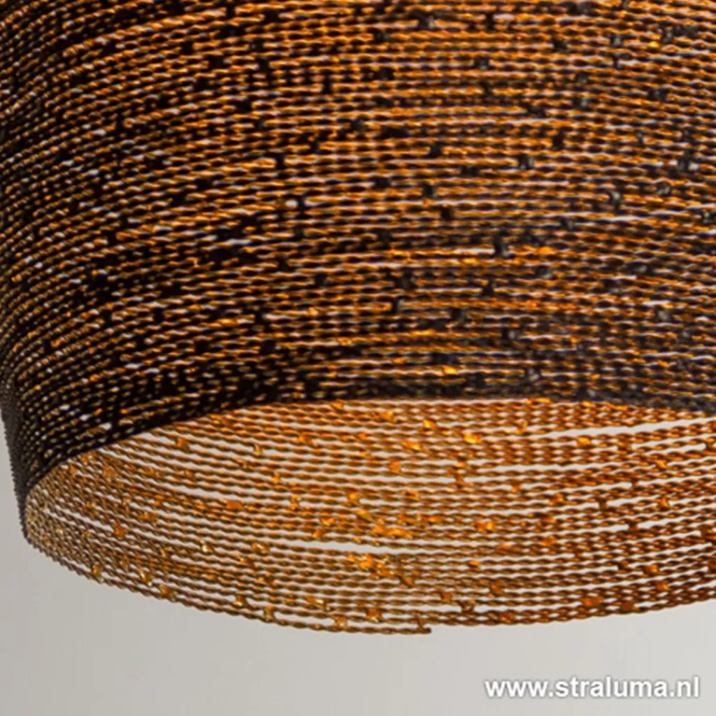 Straluma Hanglamp Nayla zwart/matgoud> Slaapkamerlampen|Halverlichting