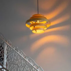 Straluma Hanglamp Oaknut hout 5 ringen></noscript> Eettafellampen|Eetkamerverlichting