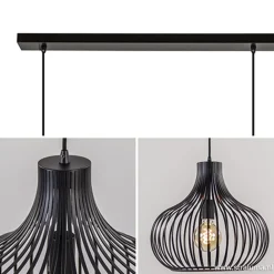 Straluma Hanglamp Onion 3L draad zwart><noscript><img width=